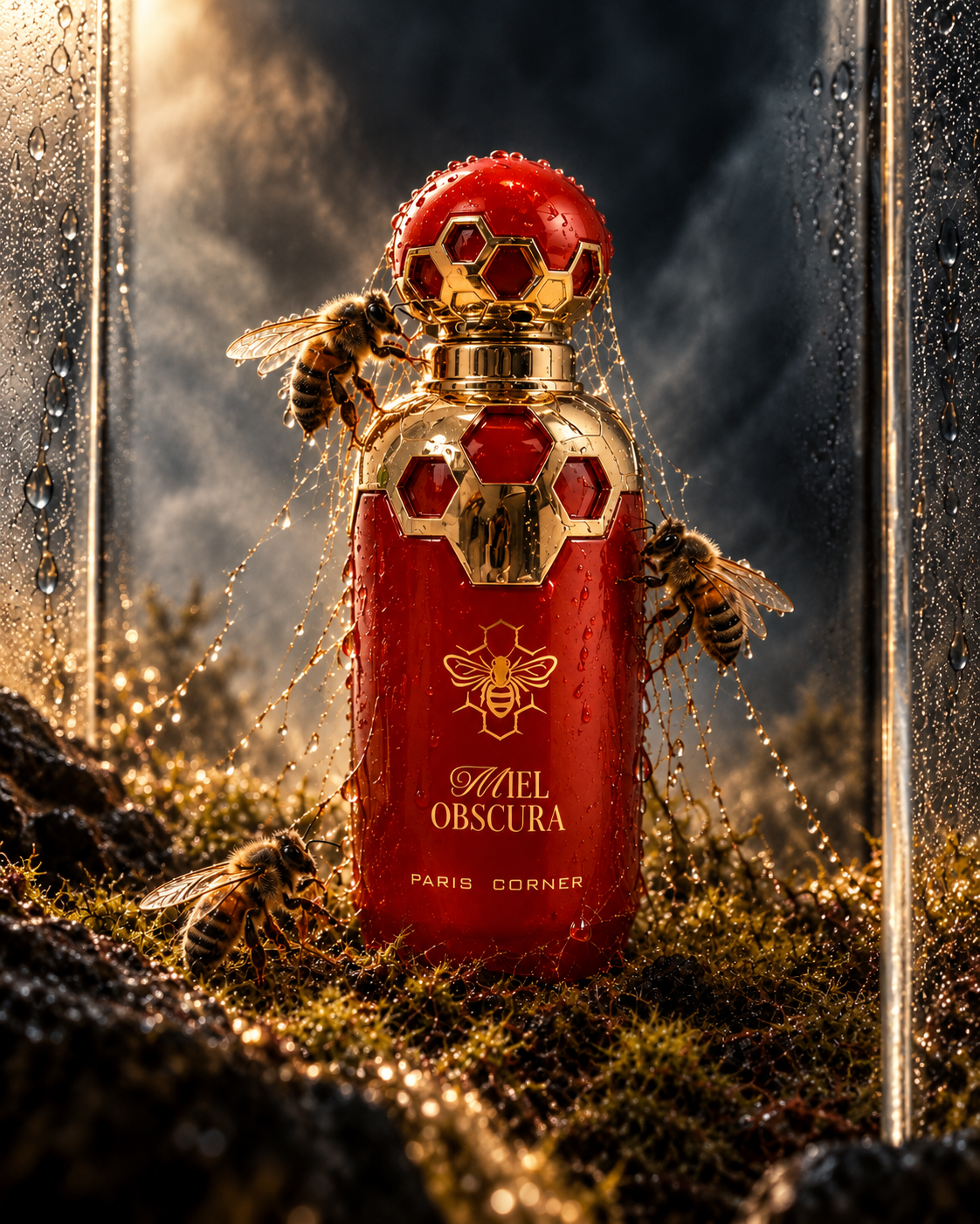 Miel Obscura Golden Hive in the Rain